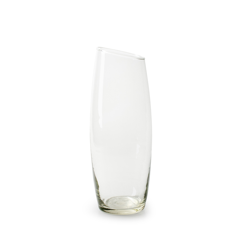 Vase 'slanted' h28 d9 cm