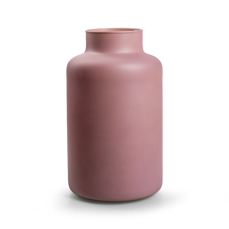 Eco vaas 'gigi' mat oud roze h25 d14,5 cm