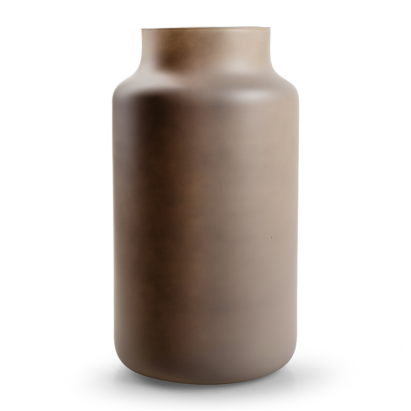 Eco Vase 'gigi' matt grey h35 d19 cm