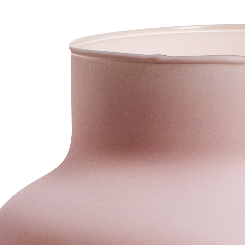 Eco vase 'gigi' matt pink h20 d19 cm